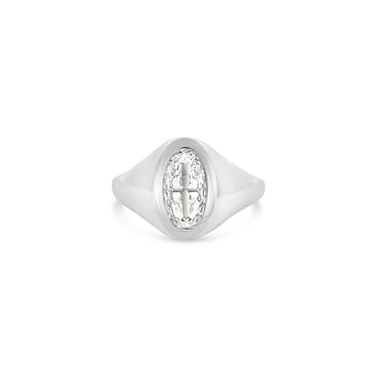 2.06 Carat Oval Diamond Gypsy Ring (8607514362158)