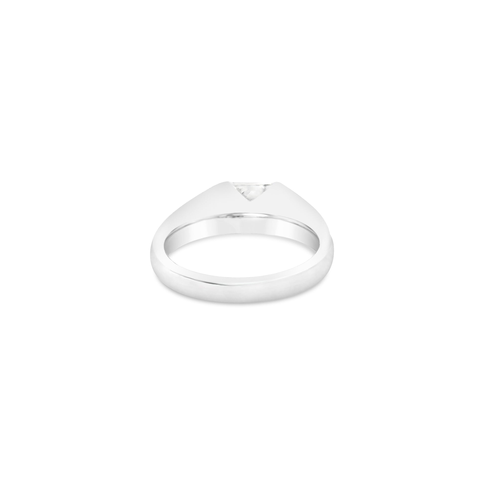 Cross-Cut Platinum Ring (9066096394542)