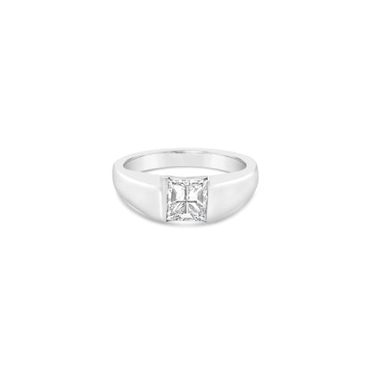 1.01 Carat Princess Platinum Diamond Cross Ring (G/VS1) (9066096394542)