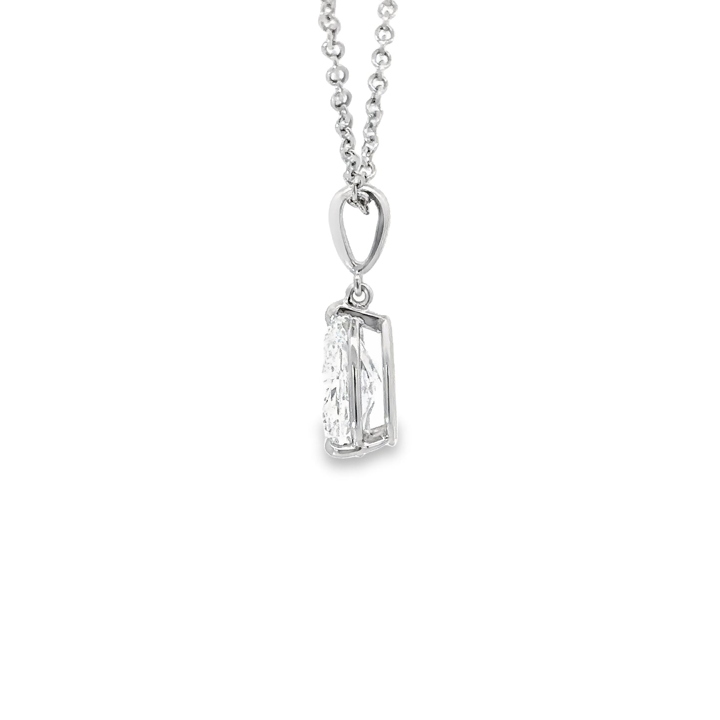 2.22 Carat Cross-Cut Pear-Shape Solitaire Diamond Pendant (9066234052910)