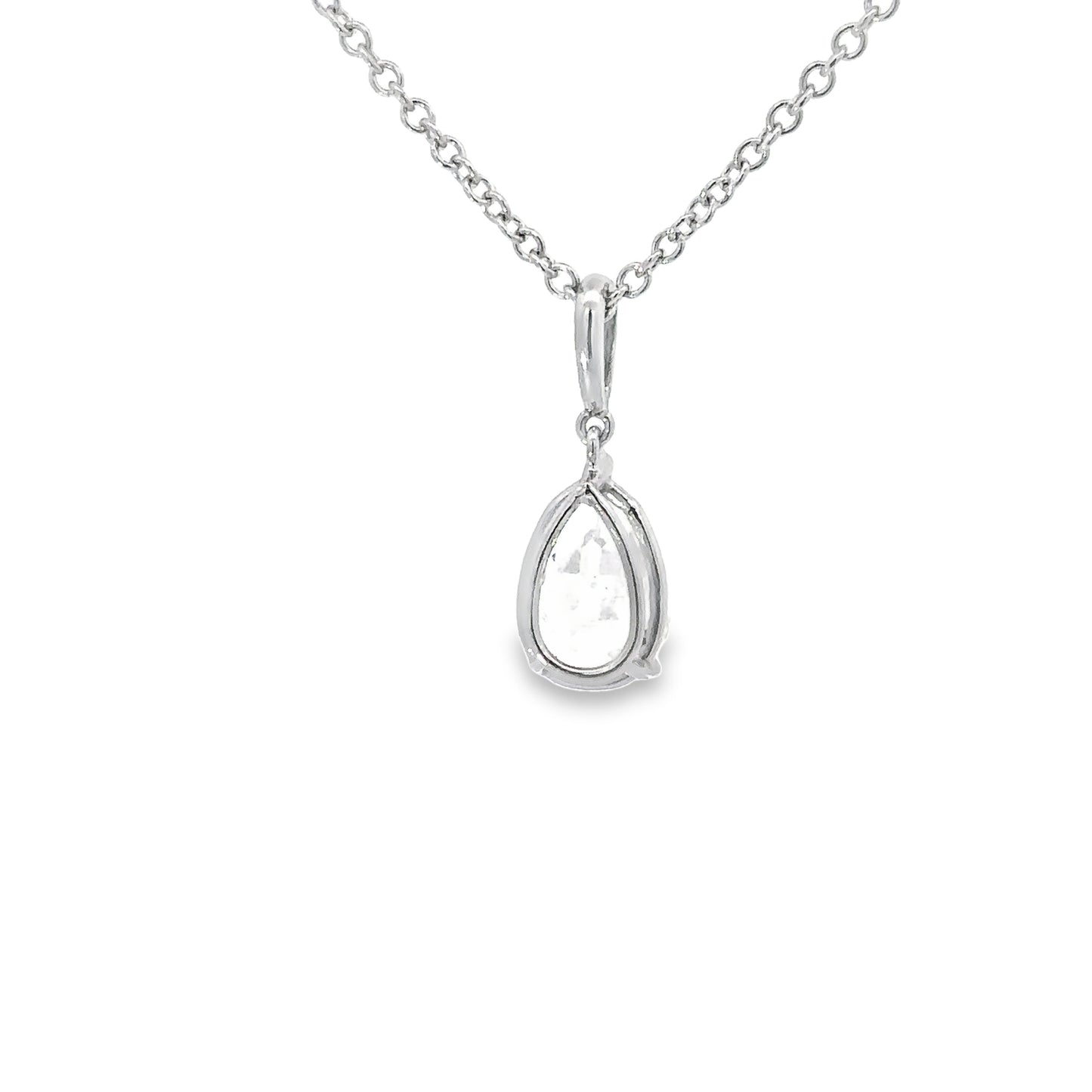 2.22 Carat Cross-Cut Pear-Shape Solitaire Diamond Pendant (9066234052910)