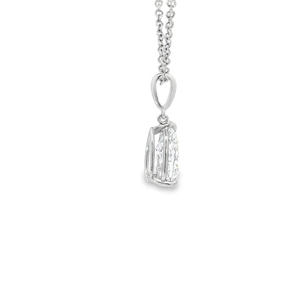 2.22 Carat Cross-Cut Pear-Shape Solitaire Diamond Pendant (9066234052910)