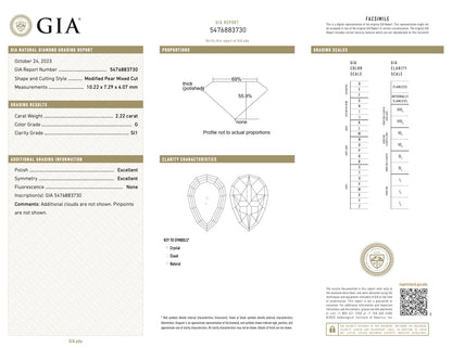 2.22 Carat Cross Diamond Pendant (F/VS1) (9066234052910)