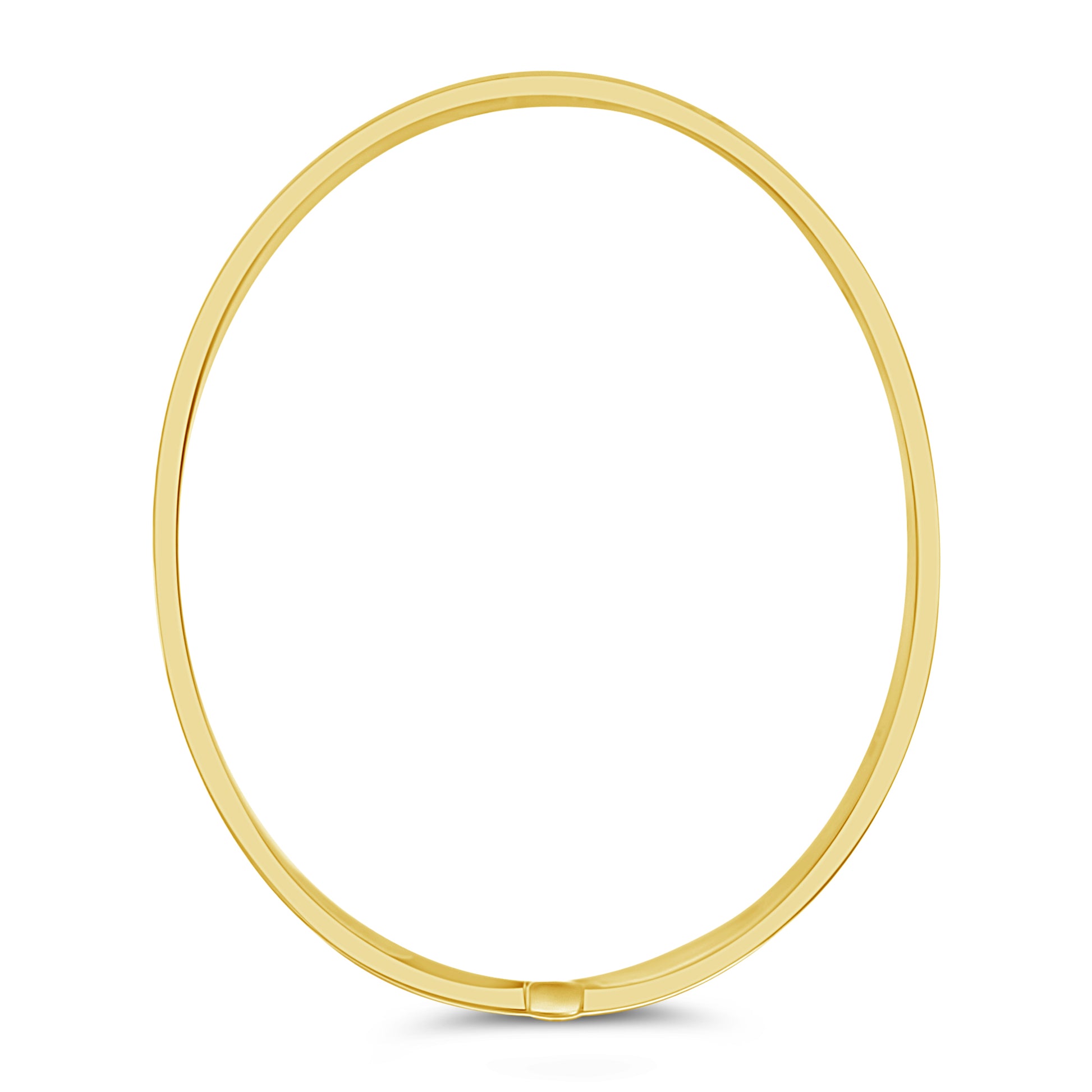 Cross-Cut 18K Yellow Gold Bangle (9052843147566)