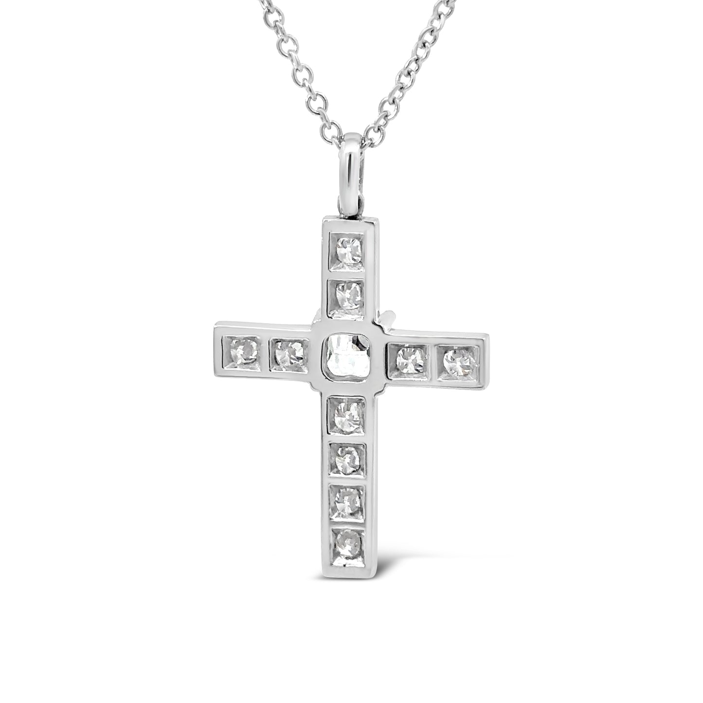 Leap of Faith Cushion Cross-Cut Diamond Pendant 11 diamonds 12.01ct total weight (8534275424558)