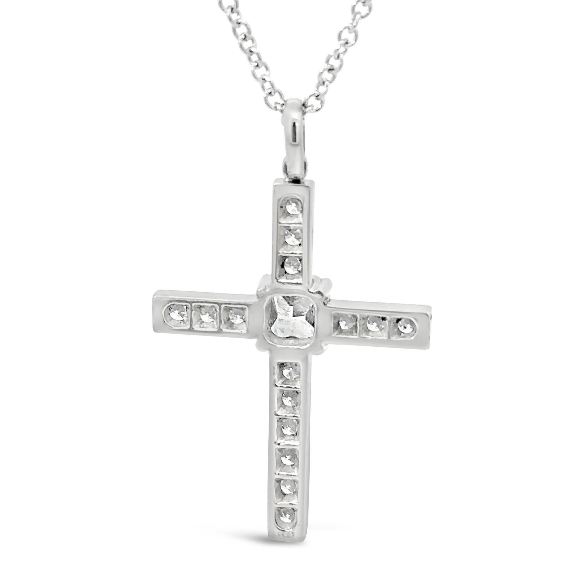 Leap of Faith Cushion Cross-Cut Diamond Pendant 16 diamonds 11ct total weight (8617275621678)