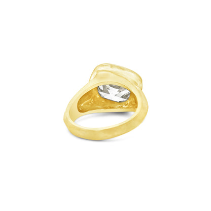 7.18ct Yellow Gold Diamond Gypsy Ring (8734100685102)