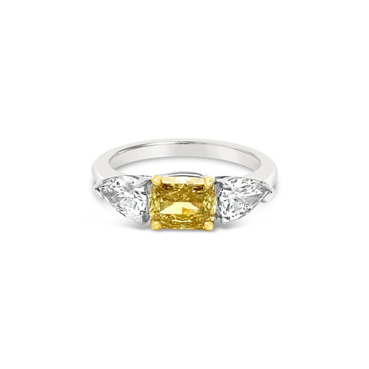 1.20ct Fancy Vivid Yellow Diamond Ring (8588827558190)