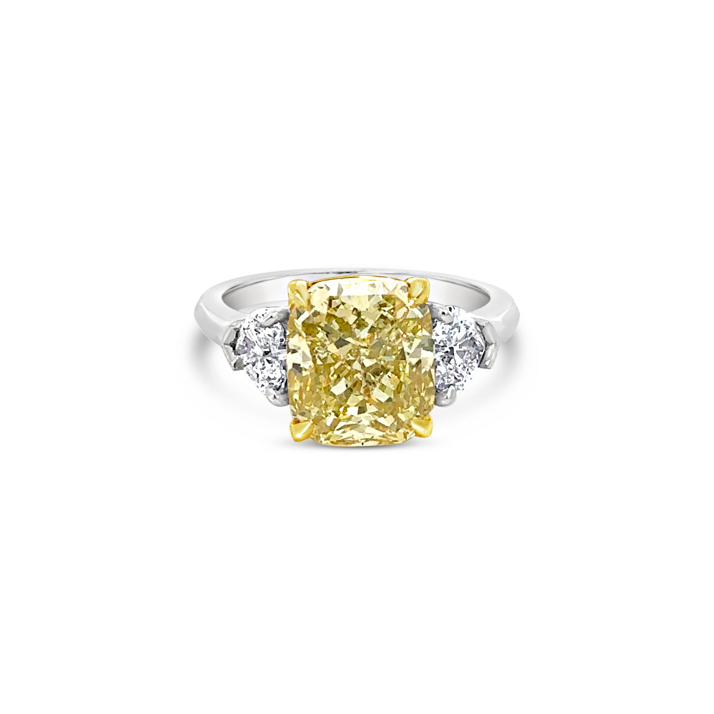 4.63ct Fancy Deep Brownish, Greenish Yellow Diamond Ring (8730380370222)