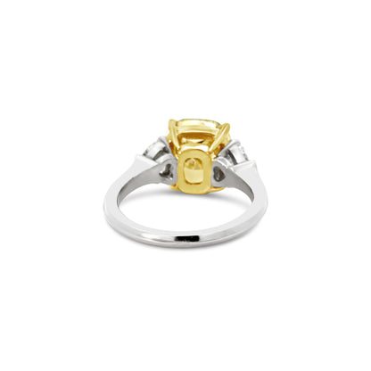 4.63ct Fancy Deep Brownish, Greenish Yellow Diamond Ring (8730380370222)