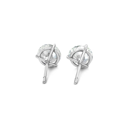 4ct Round Diamond Studs (8617455386926)