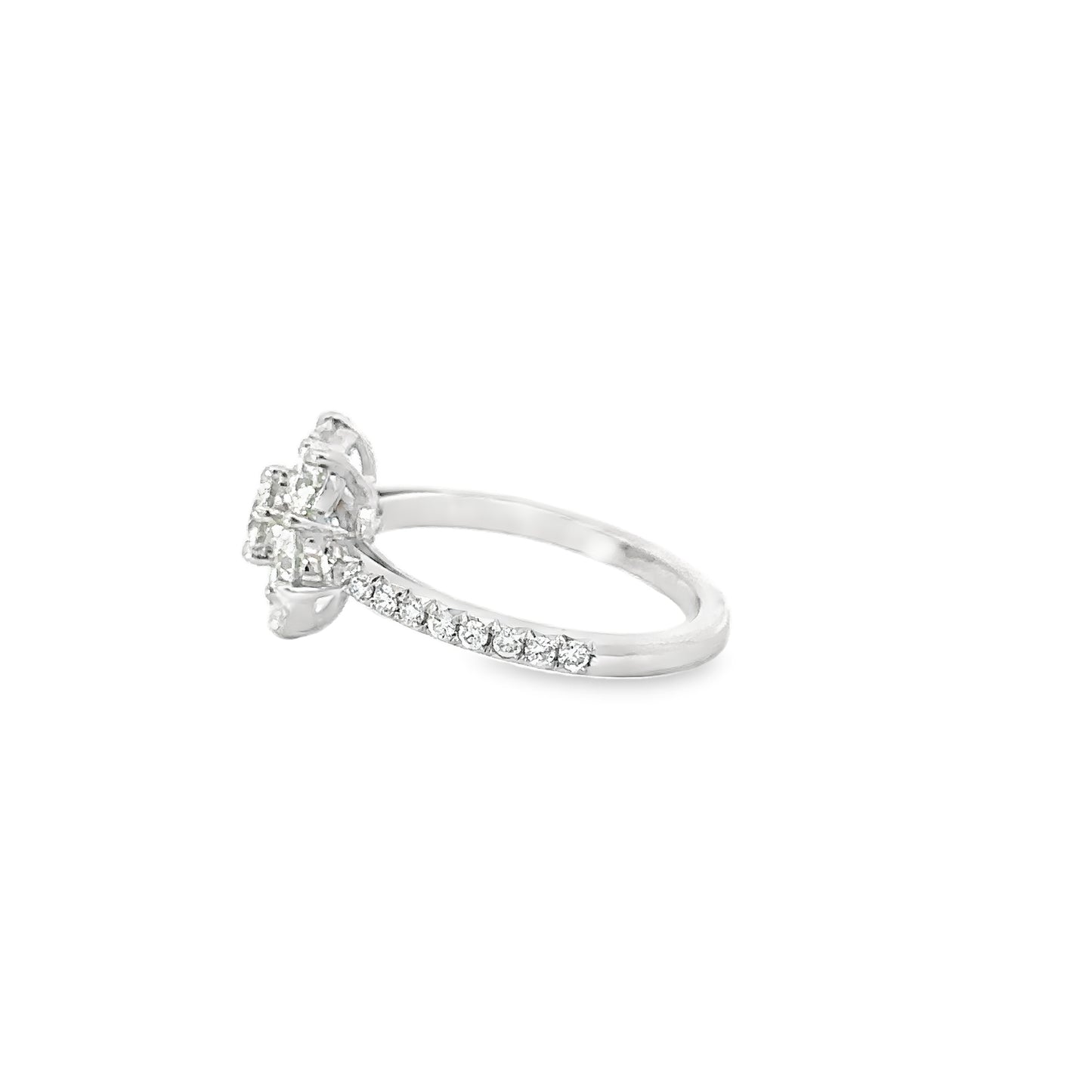 1.50 Carats Total Platinum Diamond Ring (9447364395310)