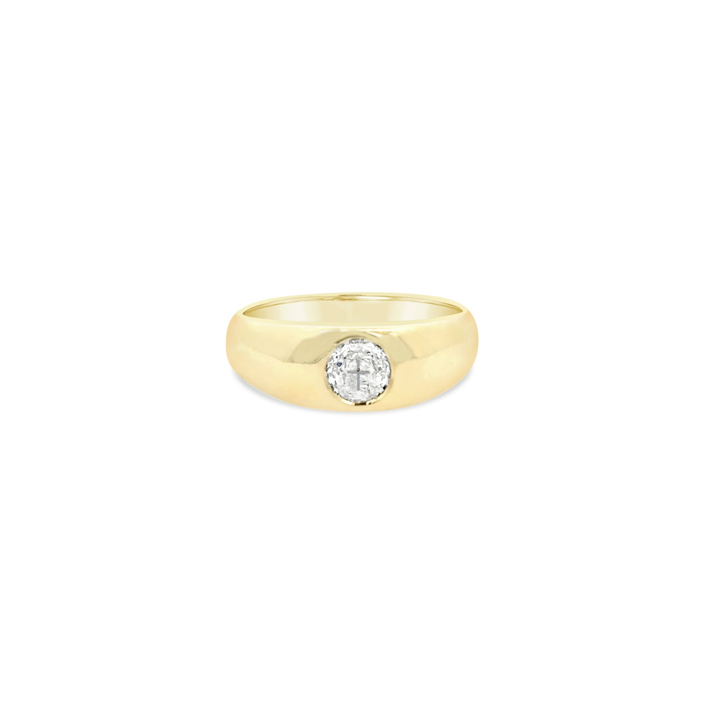 Gold Diamond Gypsy Ring (8927012225326) (9432484479278) (9432490311982)