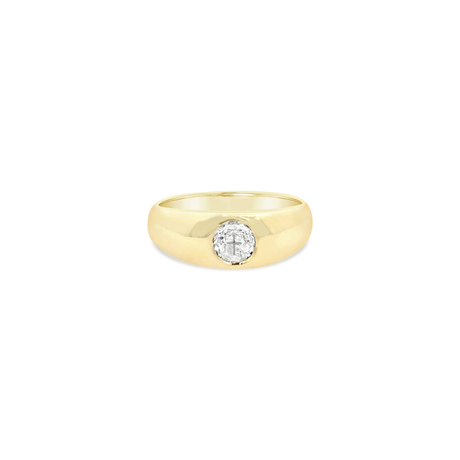 Gold Diamond Gypsy Ring (8927012225326) (9432484479278) (9432490311982)