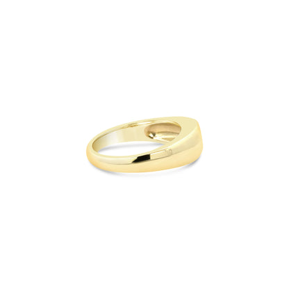 .32 Carat Round Cross-Cut Diamond 18K Yellow Gold Gypsy Ring (8927012225326) (9432484479278) (9432490311982)