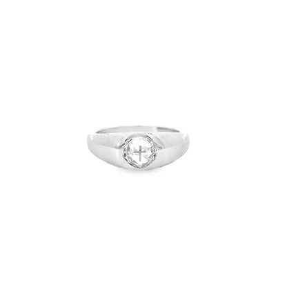 Platinum Diamond Gypsy Ring (9066227925294)