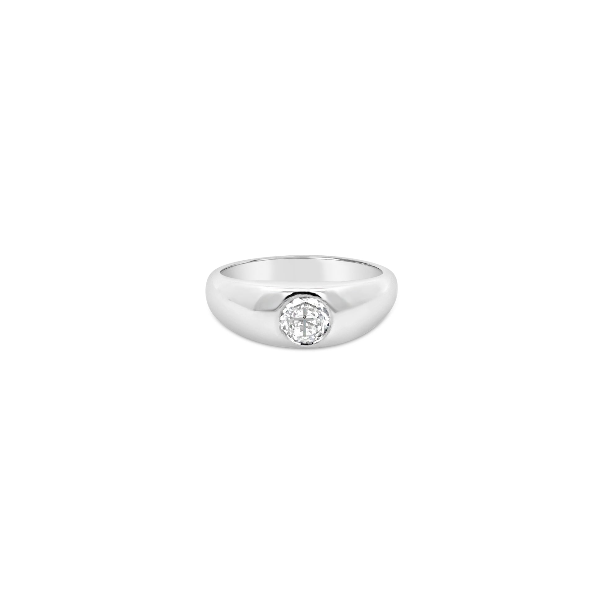 Platinum Diamond Gypsy Ring (8926912839982) (9419329929518) (9432456823086) (9432474091822) (9432479695150)