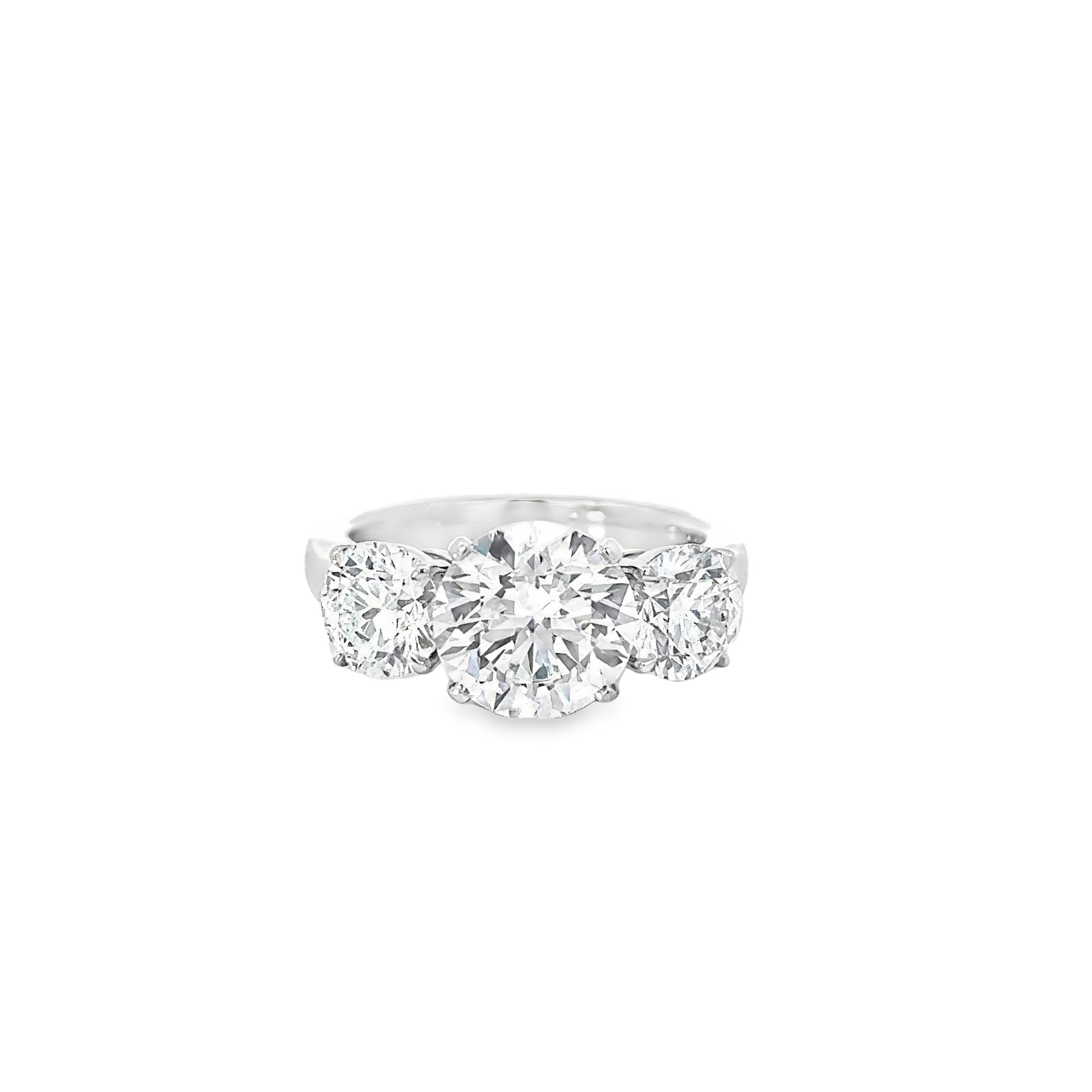 3.05 Carat Round Platinum Diamond Ring (9224494022958)