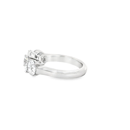 3.05 Carat Round Platinum Diamond Ring (9224494022958)