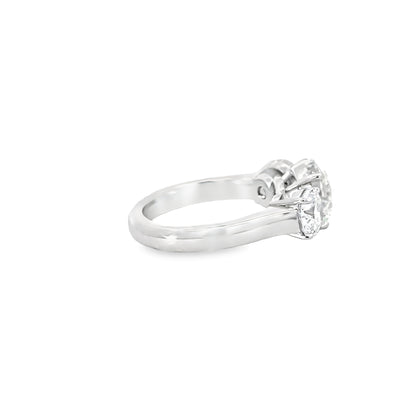 3.05 Carat Round Platinum Diamond Ring (9224494022958)