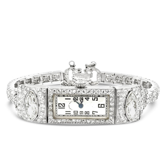 Christmas 1927 Tiffany Platinum and Diamond Watch (8771702030638)