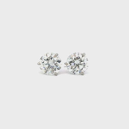 5 Carat Round Diamond Studs